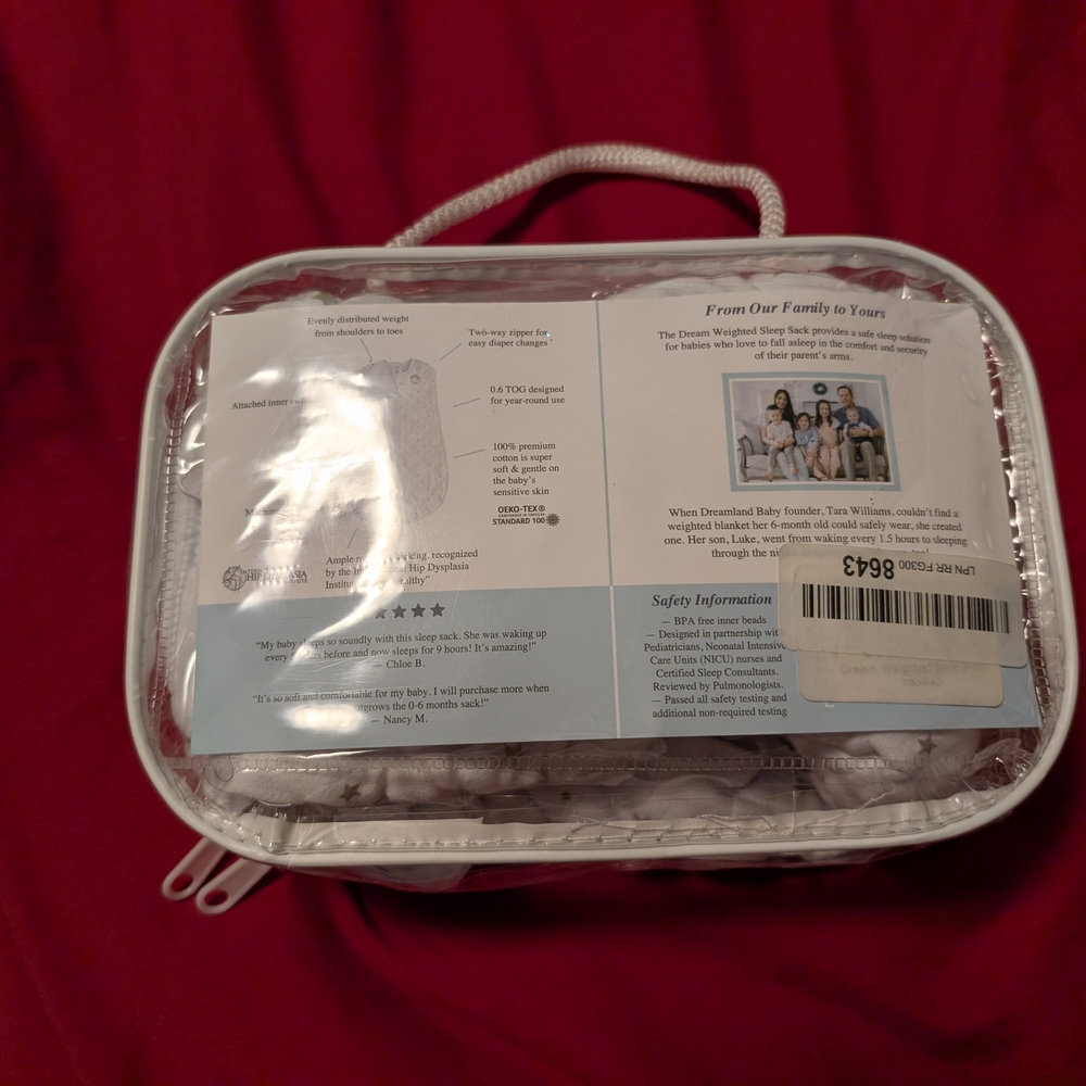 White Star-Patterned Swaddle - Picture 10 of 10